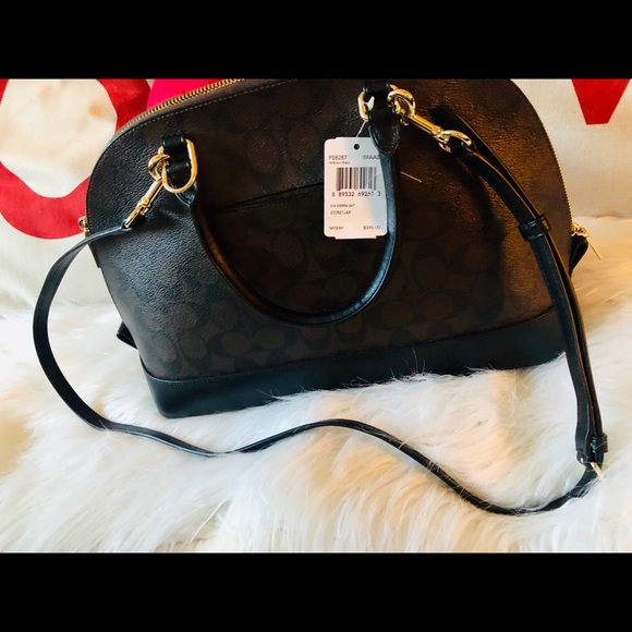 👜Coach Brown/Black SIG SIERRA SAT - Picture 2 of 5